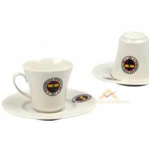 Fenerbahçe Desenli 2'li Kahve Fincan Takımı