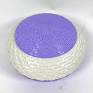 Çok Amaçlı Banyo Ve Mutfak Kutusu Hasır Desenli Kapaklı Sabunluk Ve Havluluk