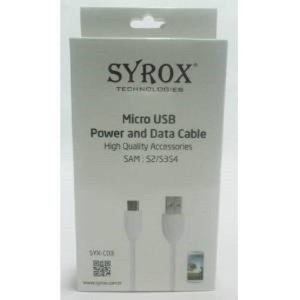 SYROX SAMSUNG MİCRO USB DATA VE ŞARJ KABLOSU
