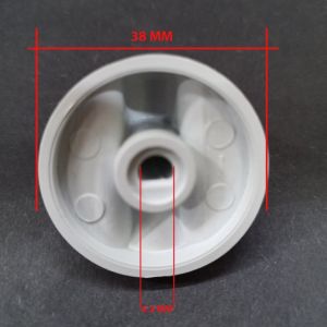 2 Adet Ocak Düğmesi 38mm Dış Çaplı 6.3mm Yuva Çaplı Yarımay Model 2 Adet Fiyatıdır