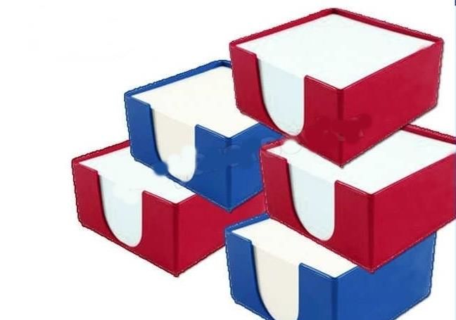 500 Kağıt notluk özel plastik hazneli küp blok
