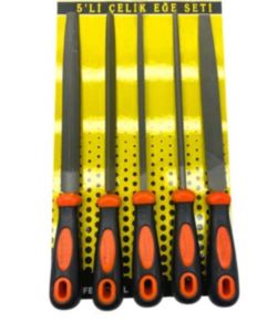 8''inç 5 Parça Çelik Eğe Seti