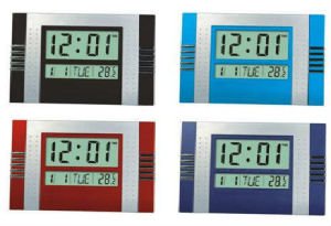 Büyük rakamlı,Büyük boy Dijital duvar saati KK5850 termometre,alarm LCD ekran dijital takvim 30x20cm