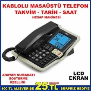 TTEC ÇOK FONKSİYONLU MASAÜSTÜ KABLOLU TELEFON