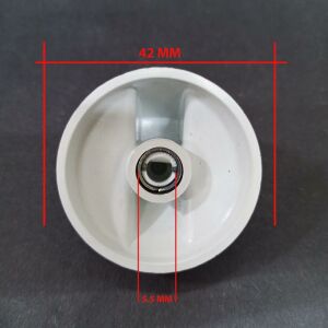 2 Adet Ocak Düğmesi 42mm Dış Çaplı 5.5mm Yuva Çaplı Metal Çemberli Yarımay Model 2 Adet Fiyatıdır