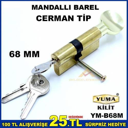 Yuma 68mm Cerman Mandallı Barel Kapı Göbeği