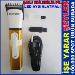 PİLLİ ŞARJ EDİLEBİLİR SAÇ SAKAL TIRAŞ MAKİNESİ