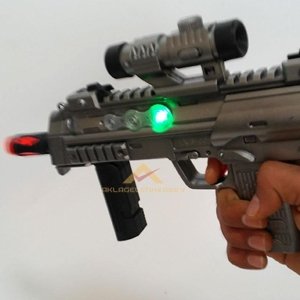 SESLİ IŞIKLI TİTREŞİMLİ UZİ MODEL OYUNCAK TÜFEK
