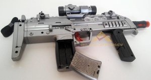 SESLİ IŞIKLI TİTREŞİMLİ UZİ MODEL OYUNCAK TÜFEK