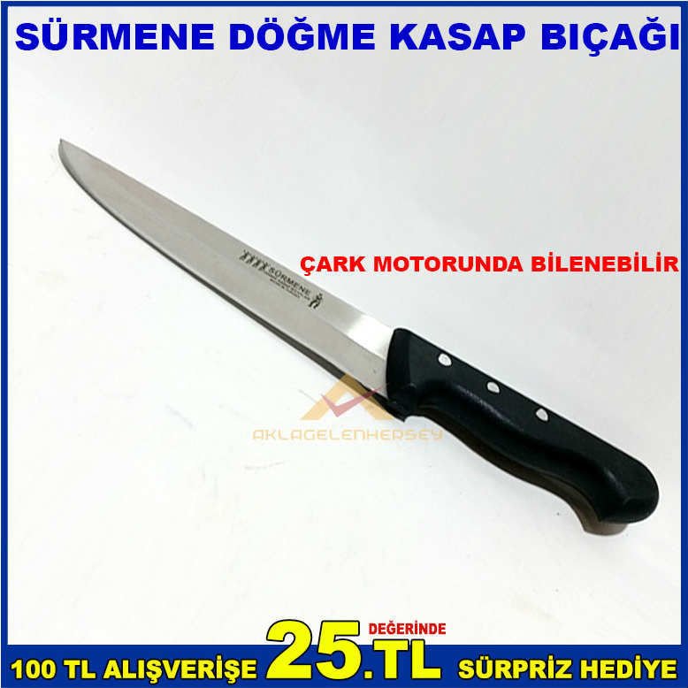 ÇARK MOTORUNDA BİLENEBİLEN SÜRMENE DÖĞME KASAP BIÇAĞI