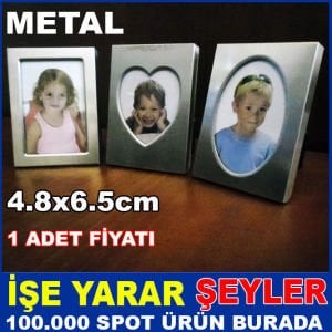 VESİKALIK FOTOĞRAF MİNİ METAL RESİM ÇERÇEVESİ