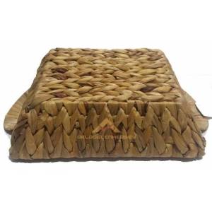 %100 Doğal Dekoratif Hasır Örgü Sepet Dikdörtgen