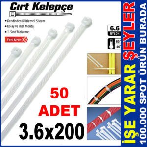 3.6x200mm KENDİNDEN KİLİTLEMELİ CIRT KELEPÇE 