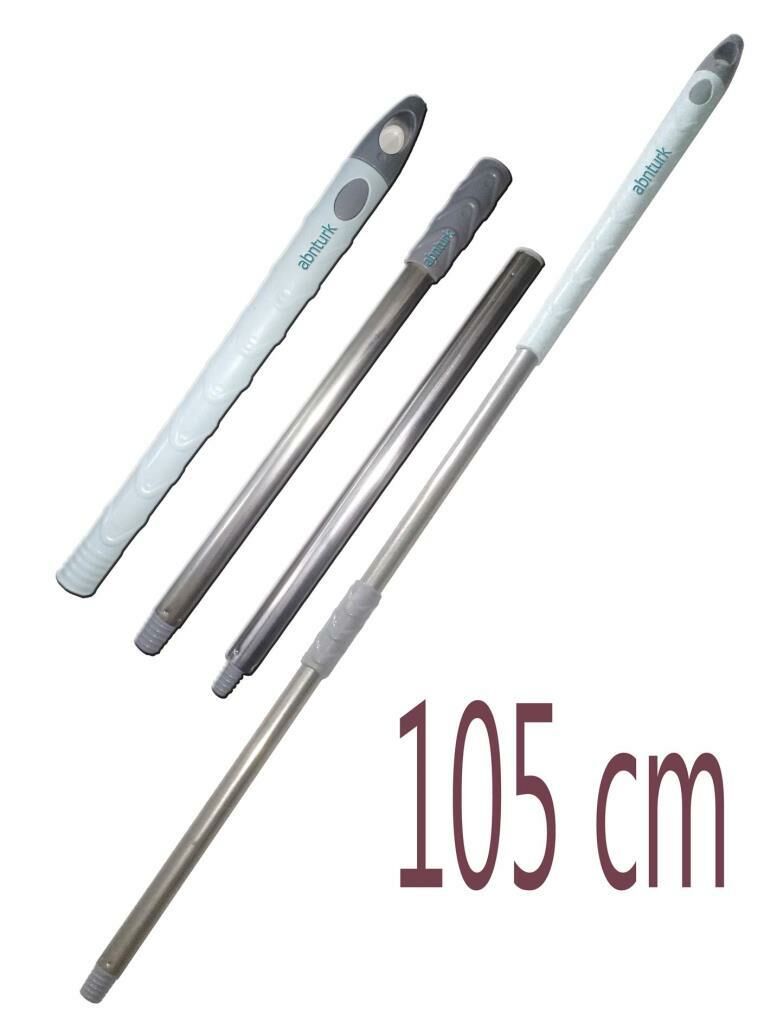 Demonte Metal Mop Paspas Sopası 105cm Sıkmalı Taplet Mop Sapı Kırılmayan Demir Borulu Temizlik
