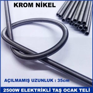 Elektrikli Taş Ocak Teli 2500 Watt Krom Kaliteli ve Dayanıklı