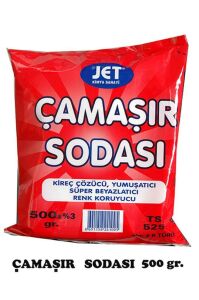 Jet 500 gr Çamaşır sodası Kireç Çözücü ,Leke Sökücü ,Yumuşatıcı ve Renk Korucu  Süper Beyazlık