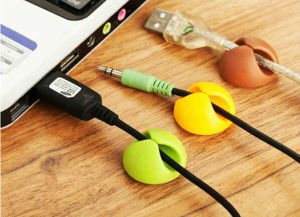 Kablo dağınıklığına son veren yapışkanlı kablo toparlayıcı klipsler 6 ADET kablo tutucu renkli klips