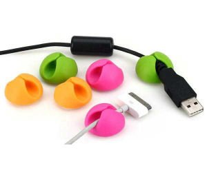 Kablo dağınıklığına son veren yapışkanlı kablo toparlayıcı klipsler 6 ADET kablo tutucu renkli klips