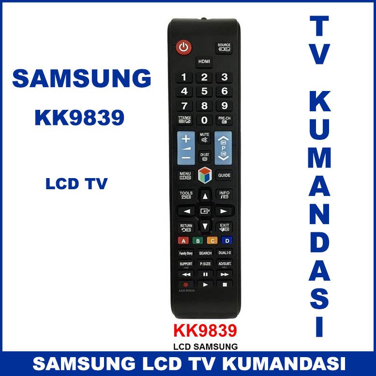 Samsung LCD Tv Kumandası KK9839 -Televizyon Kumandası