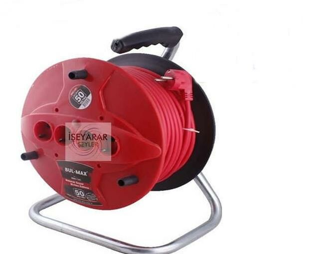 20 MT 3x1,5 Makaralı uzatma kablosu 4 fiş giriş