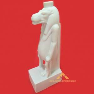 Porselen Eski Mısır Biblosu N4 Aslan Başlı Tanrıça Wadjet firavun heykeli Figürlü Porselen Biblo