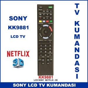 Sony Lcd Tv Kumandası KK9881 -Televizyon Kumandası