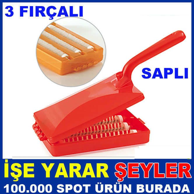 KOLAY TEMİZLİK 3 FIRÇALI SAPLI PRATİK EL GIRGIRI