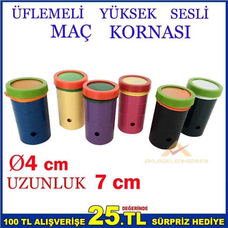 ÜFLEMELİ YÜKSEK SESLİ EN GÜÇLÜ MAÇ KORNASI