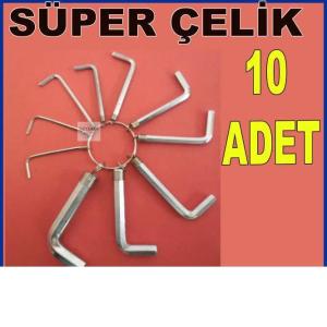 10LU ALYAN TAKIMI  ÇELİK HER ARACA UYGUN 11cm