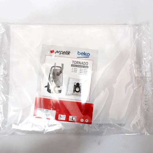 Elyaf Elektrikli Süpürge Toz Torbası Plastik Kartuşlu Arçelik Beko 5 adet