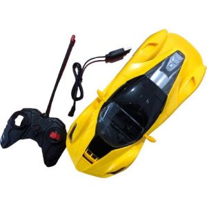 Racing Car Uzaktan Kumandalı Sarjlı Yarış Arabası 25cm Sarı Renk