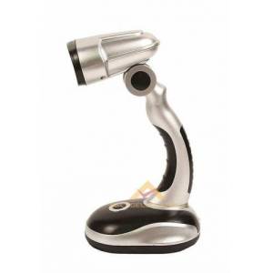 Portatif Ders Çalışma Lambası Usb+Pille Yanan Cob Led Oynar Başlı Masa Lambası Kitap Okuma Lambası