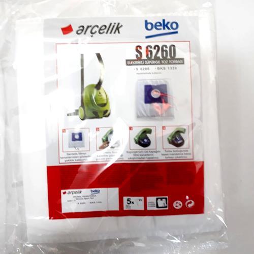 Elyaf Elektrikli Süpürge Toz Torbası Plastik Kartuşlu Arçelik Beko 5 adet
