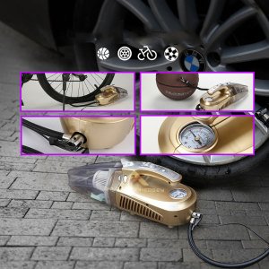 Mini Taşınabilir Elektrikli Araç Süpürgesi 12V Islak Kuru Çift Kullanımlı Manuel Vakumlu Süpürge