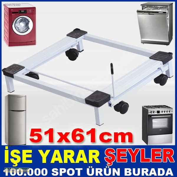 METAL KONSTÜKSİYON TEKERLEKLİ ÇAMAŞIR MAKİNESİ BUZDOLABI FIRIN BULAŞIK MAKİNESİ ALTLIĞI METAL ÇEKSÜR