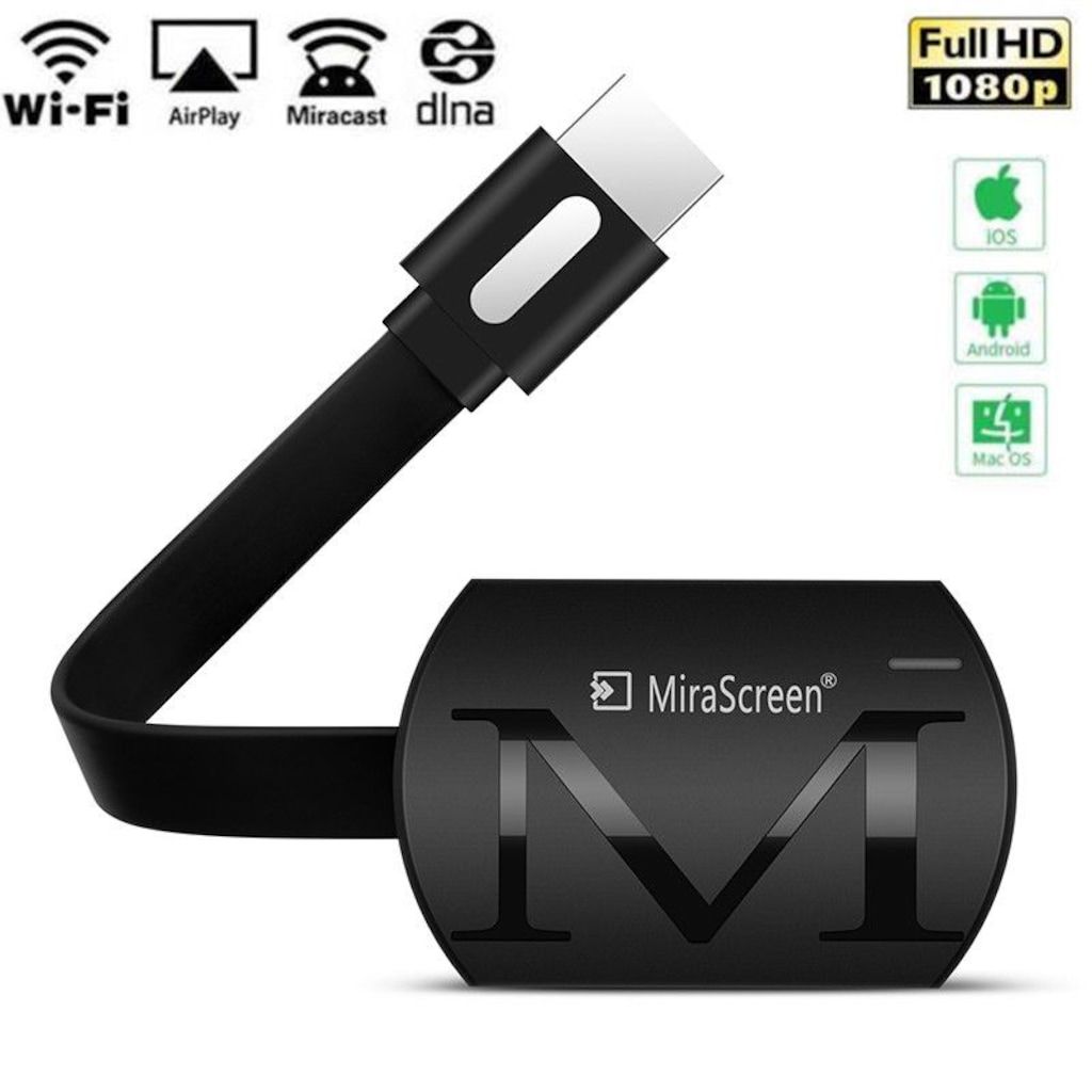 Yeni Sürüm 2019 MiraScreen G4 Kablosuz HDMI Görüntü Aktarıcı 1080