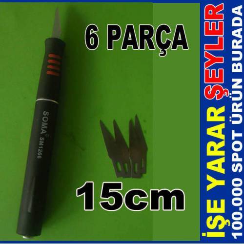 SOMA 6LI PARÇA DÜZ NEŞTER FALÇATA BIÇAK SETİ