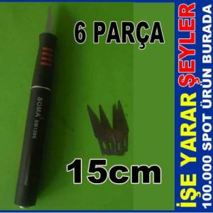 SOMA 6LI PARÇA DÜZ NEŞTER FALÇATA BIÇAK SETİ