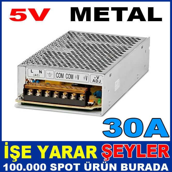 5V 30 AMPER METAL KASA İÇ MEKAN LED ADAPTÖRÜ
