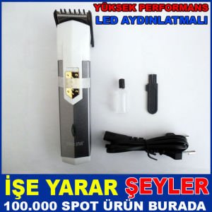 ŞARJ EDİLEBİLİR PİLLİ SAÇ SAKAL TIRAŞ MAKİNESİ