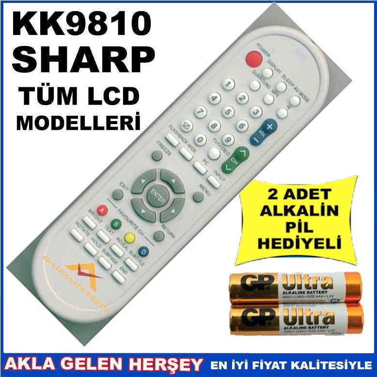SHARP LCD-PLAZMA TELEVİZYON KUMANDASI KK9810