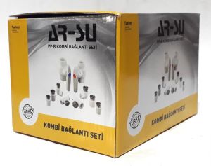 8 Parça Ar-Su Rakorlu Hareketli Nipelli Kombi Bağlantı Seti      Kaliteli Malzemeden Üretilmiştir