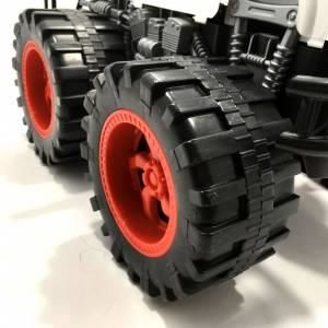 Büyük Dev Tekerli Oyuncak 4x4 Jumbo Polis Jipi 36x42 cm Off Road Oyuncak Araba