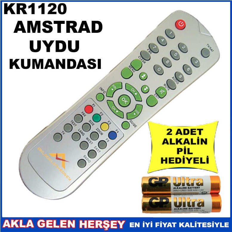 AMSTRAD UYDU CİHAZI Receiver KUMANDASI KR1120