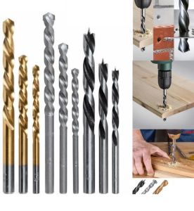 Beton Uçlar Elmas Takviyelidir 9 Parça Matkap Uç Seti 3 Adet Beton, 3 Adet Metal, 3 Adet Ahşap Uç