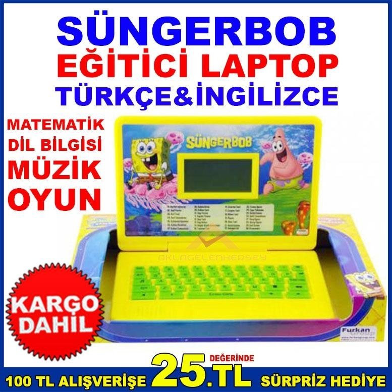 SÜNGERBOB TÜRKÇE İNGİLİZCE EĞİTİCİ SET LA