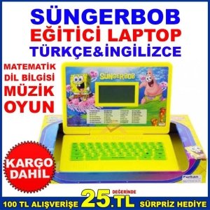 SÜNGERBOB TÜRKÇE İNGİLİZCE EĞİTİCİ SET LA