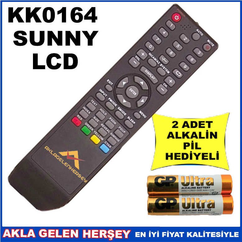 SUNNY LCD-PLAZMA TELEVİZYON KUMANDASI KK0164