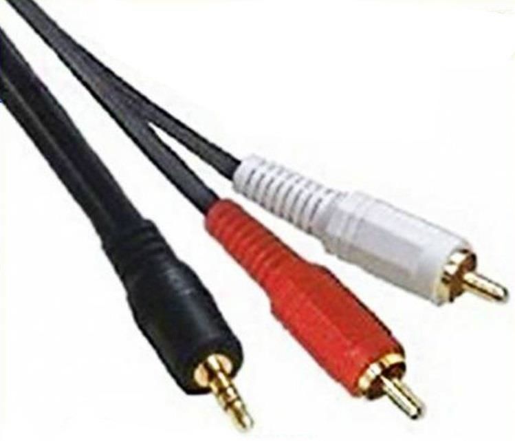 1.5mt 3.5mm STEREO 2 RCA SES SİSTEMİ KABLOSU
