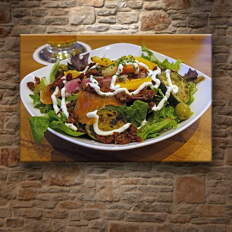 SOMONLU SALATA 7 değişen ölçü ORİJİNAL KANVAS TABLO